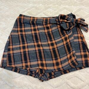 Autumn Plaid Skort